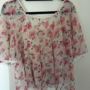 Stay Sweet Floral Crochet Top